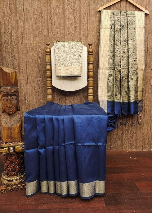 Vasthrlay Tussar Saree Bordar
