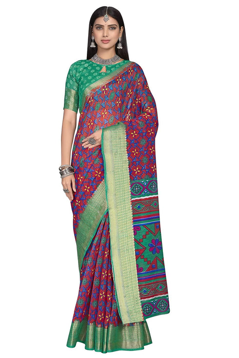 Vasthrlay Blouse Green Ethnic Wear