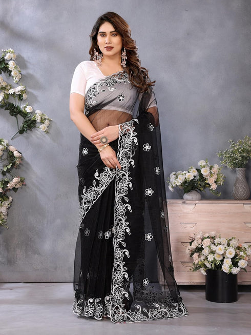 VasthrlayEmbroidered Unstitched Pari Rani Free Ethnic Wear