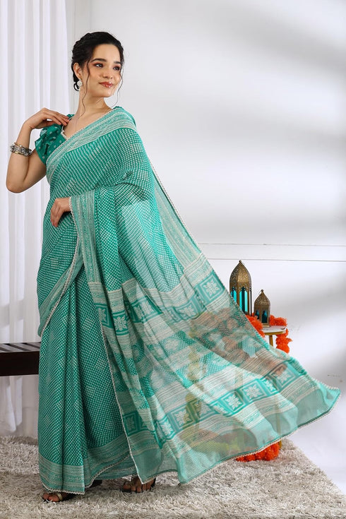 Vasthrlay Fashion Chiffon Paisley Printed Ethnic Wear