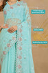 Vasthrlay Georgette Embroidery Unstitched Darkpink Ethnic Wear