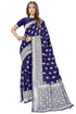 Vasthrlay Banarasi Gs Bridal Navy Ethnic Wear