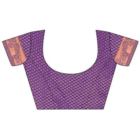 Vasthrlay Kanjivaram Unstitched Saree