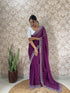 Vasthrlay Georgette Embellishments Scalloped Traditional