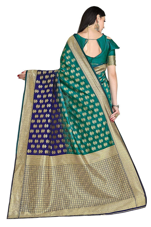 Vasthrlay Banarasi Gs Bridal Green Ethnic Wear