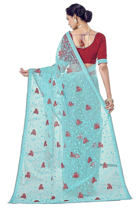 Vasthrlay Embroidery Firozi Ethnic Wear