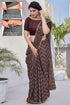 Vasthrlay Fashion Chiffon Chevron Printed Ethnic Wear