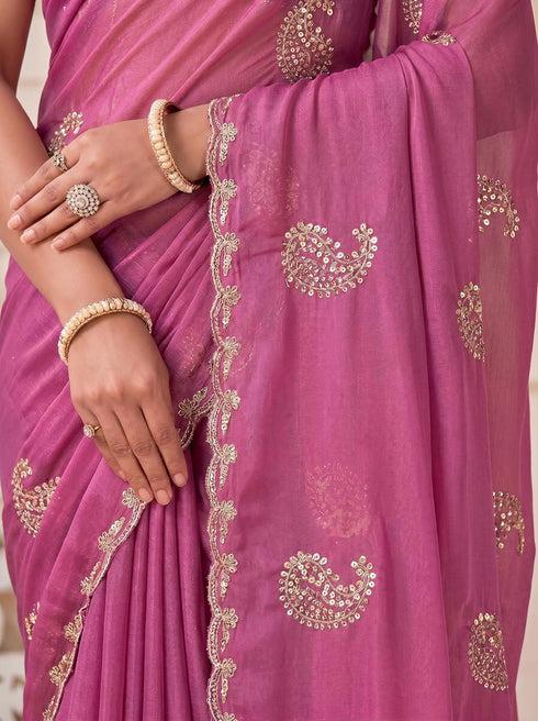 Vasthrlay Georgette Embroidery Unstitched