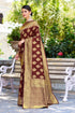 Vasthrlay Banarasi Wine Ethnic Wear