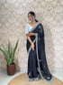 Vasthrlay Georgette Embellishments Embroidered Traditional
