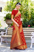 Vasthrlay Banarasi Wine Ethnic Wear