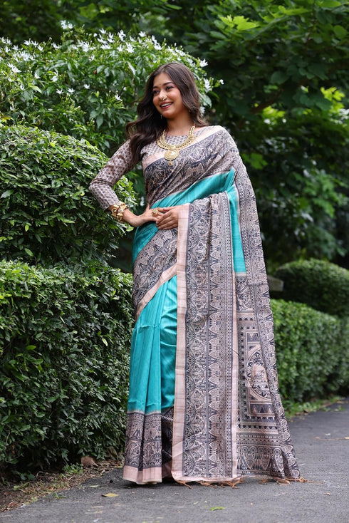 Vasthrlay Tussar Saree Ghicha