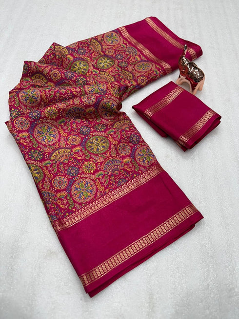Vasthrlay Tussar Silk Saree