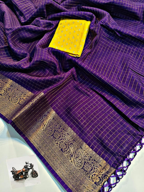 Vasthrlay Printed Contrast Darkviolet