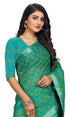 Vasthrlay Cotton Printed Green Saree