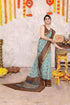 Vasthrlay Fashion Polyester Printed White Ethnic Wear