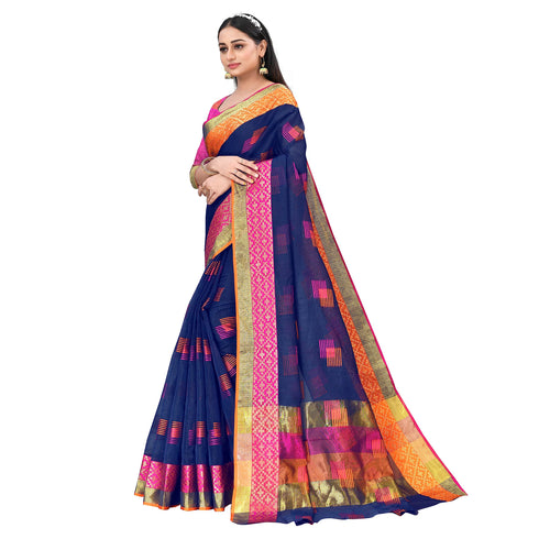 Vasthrlay Jacquard Unstitched Saree
