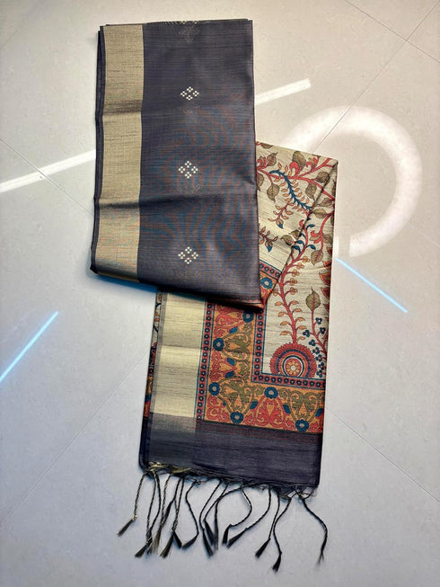 Vasthrlay Tussar Soft Saree