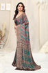 Vasthrlay Fashion Chiffon Georgette Beige Ethnic Wear
