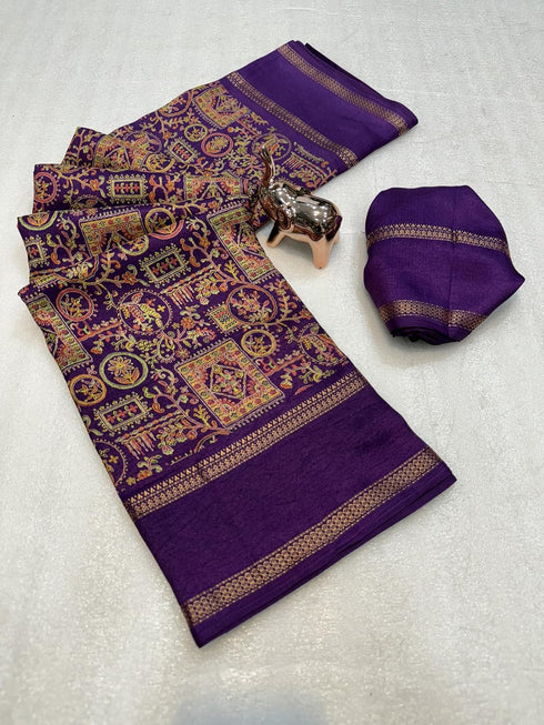 Vasthrlay Printed Beautiful Kalamkari