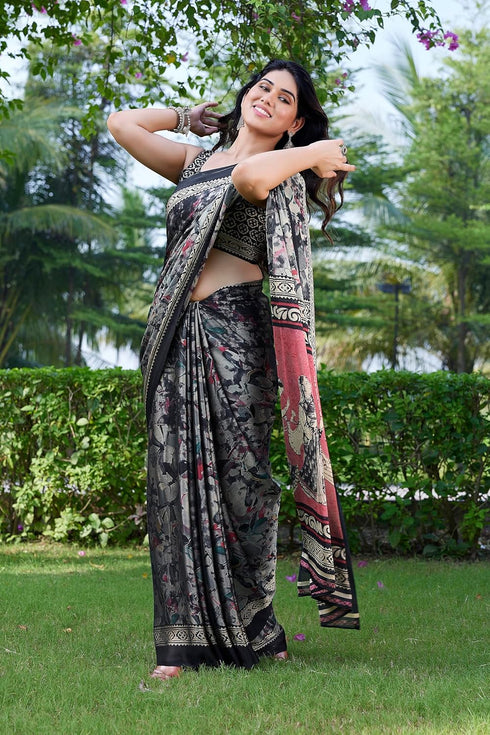 Vasthrlay Fashion Chiffon Printed Ethnic Wear