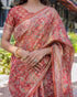 Vasthrlay Handloom Cotton Turquoise Saree