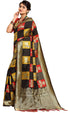 Vasthrlay Banarasi Printed Unstitched Saree