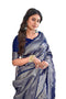 Vasthrlay Banarasi Grey Ethnic Wear