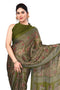 Vasthrlay Fashion Georgette Kalmkari Mehandi Ethnic Wear