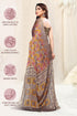 Vasthrlay Fashion Chiffon Georgette Beige Ethnic Wear