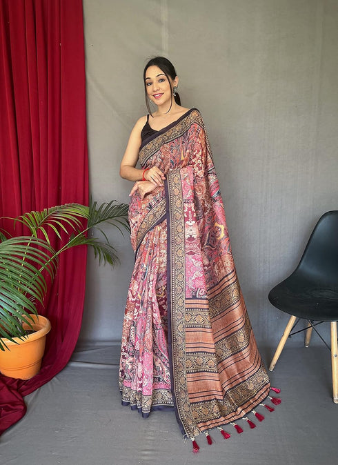 Vasthrlay Cotton Kalamkari Printed Ethnic Wear
