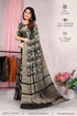 Vasthrlay Fashion Chiffon Printed Navy Ethnic Wear