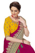 Vasthrlay Embroidery Unstitch Yellow Ethnic Wear