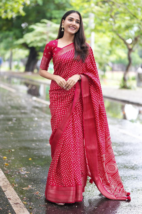 Vasthrlay Fashion Bandhani Printed Ethnic Wear