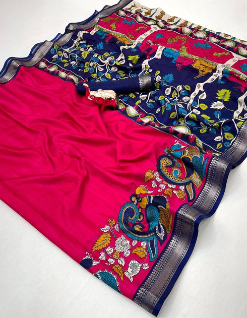 Vasthrlay Kalamkari Saree Print