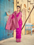 Vasthrlay Kanjivaram Unstitched Saree