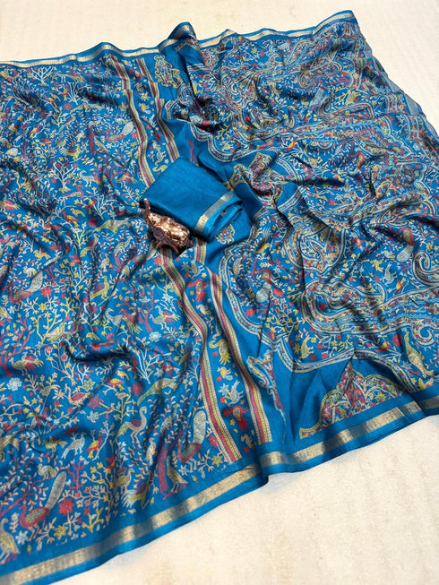 Vasthrlay Tussar Print Saree
