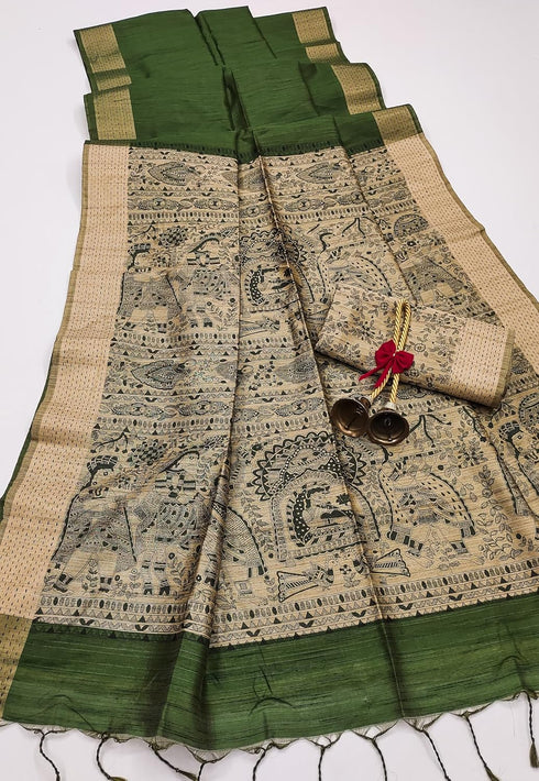 Vasthrlay Tussar Saree Bordar