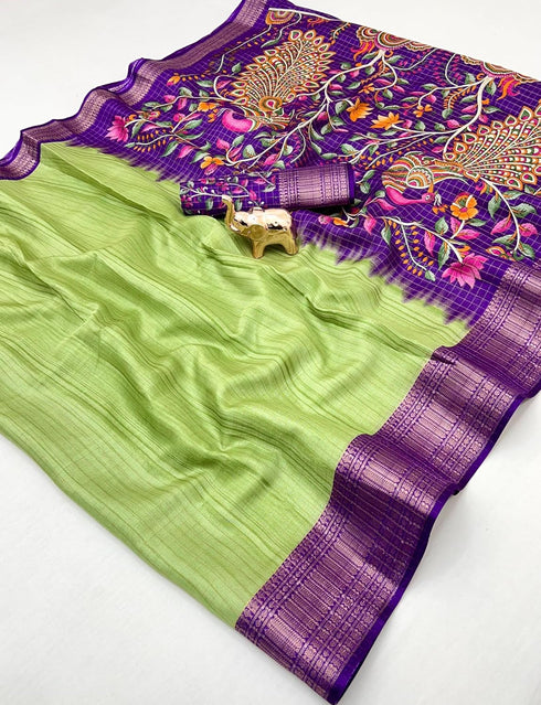 Vasthrlay Kalamkari Saree Print