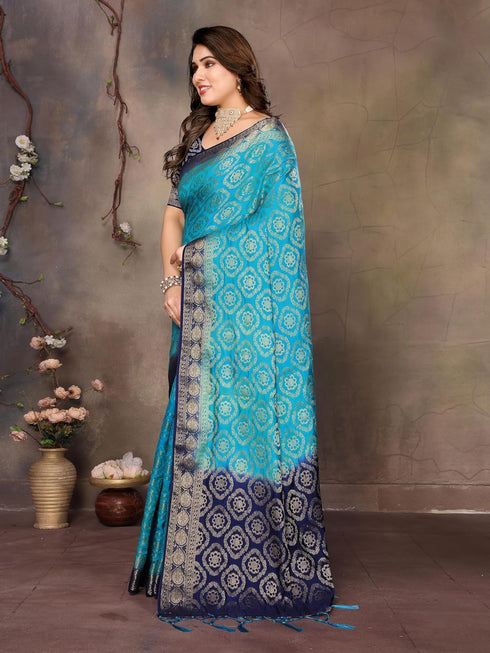Vasthrlay Banarasi Unstitched Chakori Chiku Free Ethnic Wear