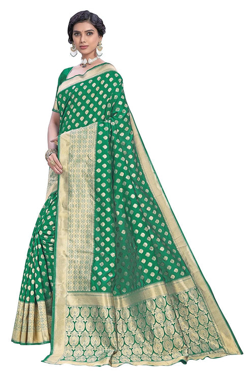 Vasthrlay Banarasi Rama Ethnic Wear