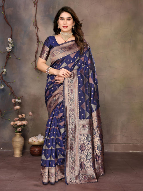 Vasthrlay Silk Unstitched Saree
