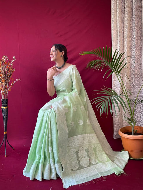 Vasthrlay Kanjivaram Cotton Blouse Ethnic Wear