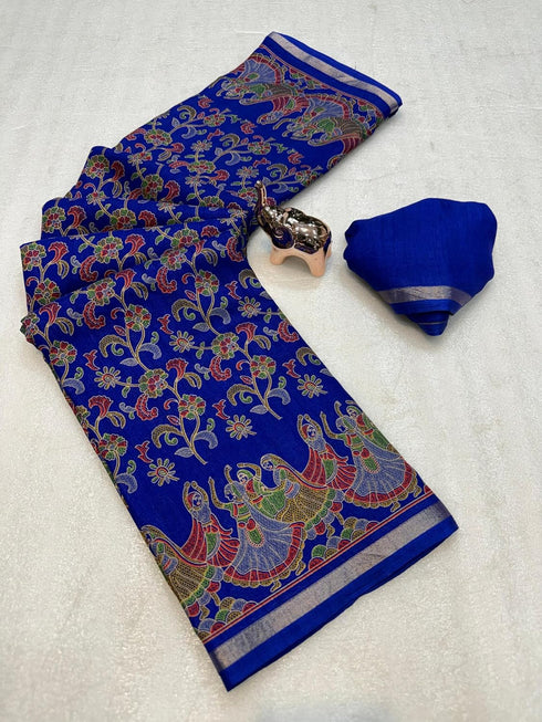 Vasthrlay Tussar Kalamkari Designer