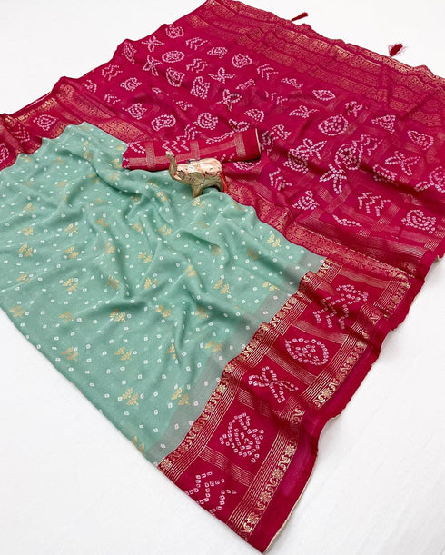 Vasthrlay Georgette Beautiful Aquablue