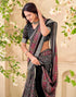Vasthrlay Georgette Printed Unstitched Red Saree