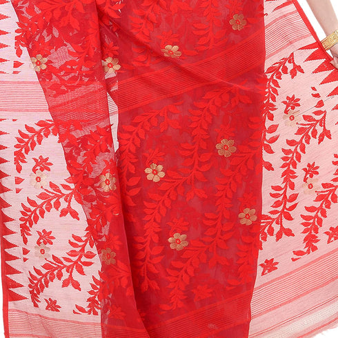 Vasthrlay Bengal Cotton `s Handloom Jamdani