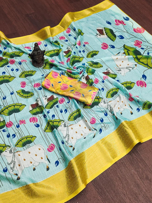 Vasthrlay Tussar Silk Saree