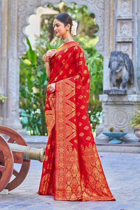 Vasthrlay Banarasi Rama Ethnic Wear