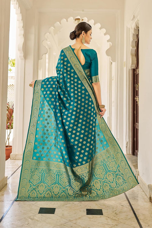 Vasthrlay Banarasi Rama Ethnic Wear
